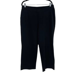 Lauren Ralph Lauren Black Pull On Straight Leg Sweat Pants Size XL Women's